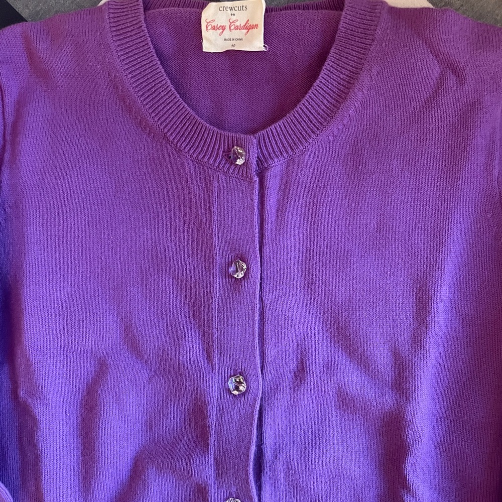 Two Crewcuts Casey Cardigans size 10